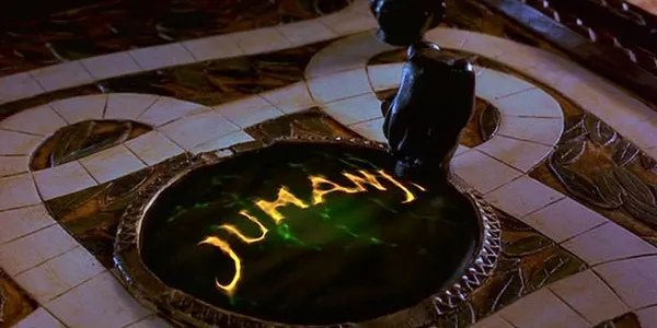 Het oplichtende Jumanji-spelbord